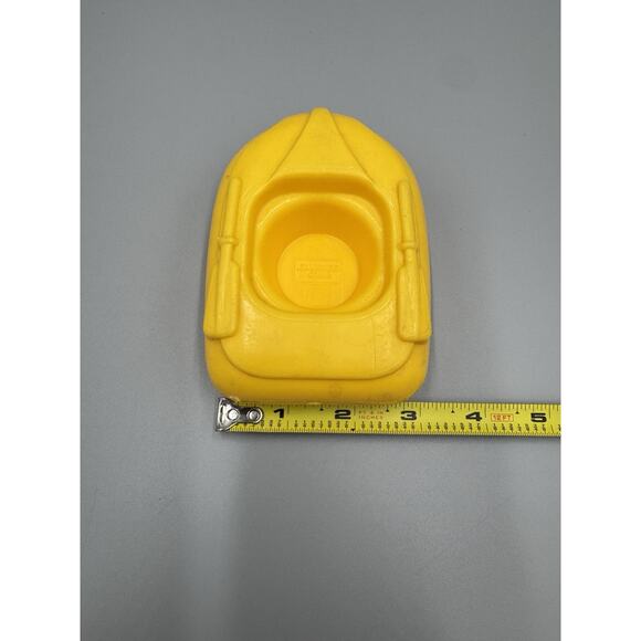 Gabriel Industries 1982 Plastic Yellow Row Boat 5” - Picture 8 of 8